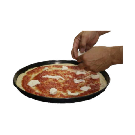 Pyöreä rautapizzapannu Ø 36cm: tausta poistettu 2 Pyöreä rautapizzapannu Ø 36cm: tausta poistettu 2