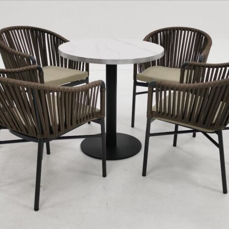 Rope garden chair brown Rope garden chair brown