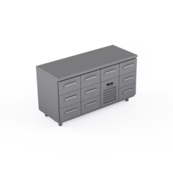 Kylmävetolaatikosto 10GN RestaRama CST-16-3303, 1600x660x900mm