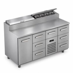 Kylmäkön työpöytä RestaRama CSTV-16-1303 ovi vasemmalla, 1600x660x900mm