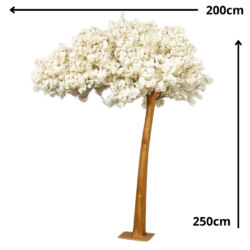 Sisustuspuu, Paris, Valkoinen, 250cm