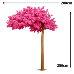 Sisustuspuu, Paris, Pinkki, 250cm