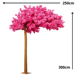 Sisustuspuu, Paris, Pinkki, 300cm